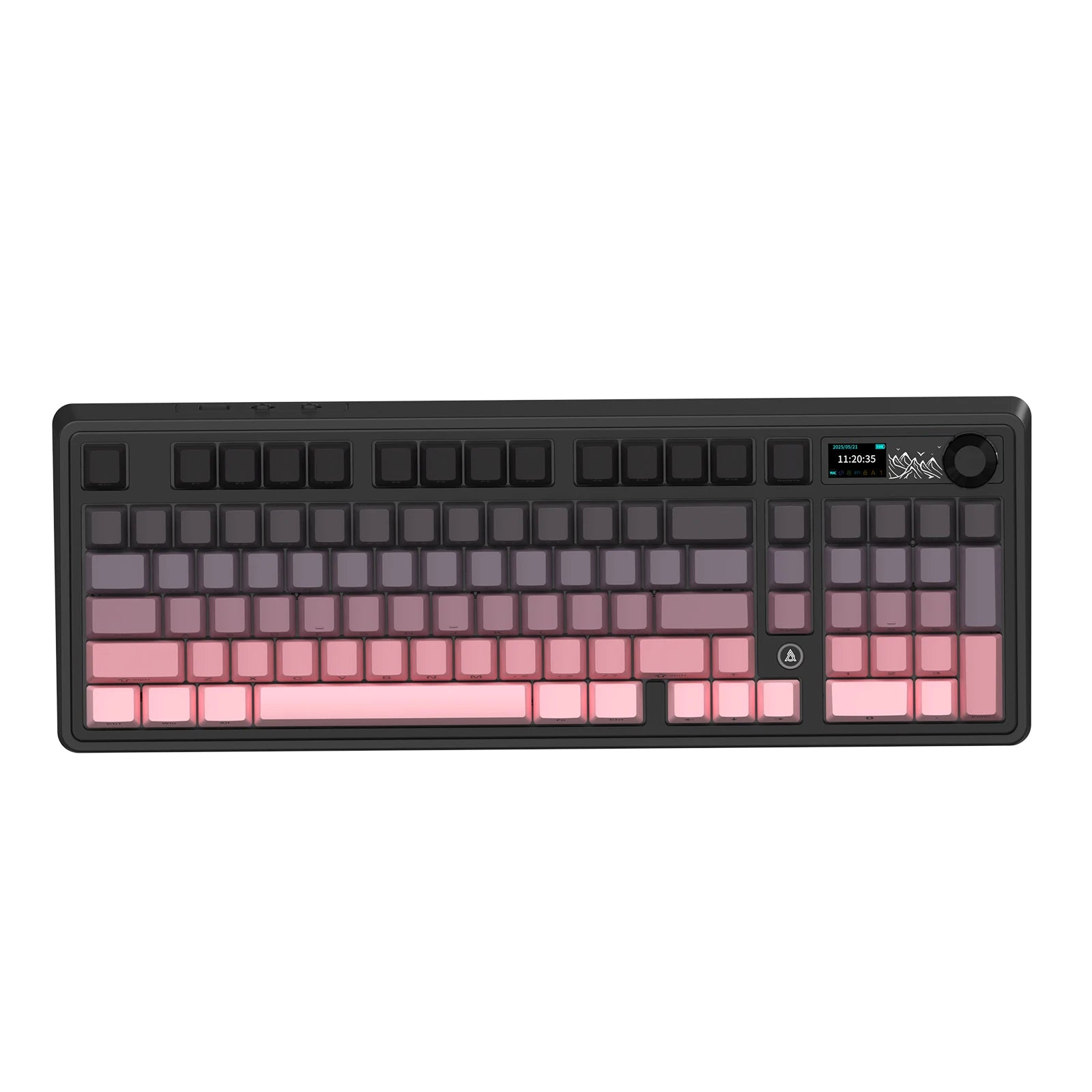 AJAZZ AK980 V2 98% Hot-Swap Gasket Structure Wired/BT5.1/2.4G Wireless Mechanical Keyboard with 1.14 inch TFT Color Screen