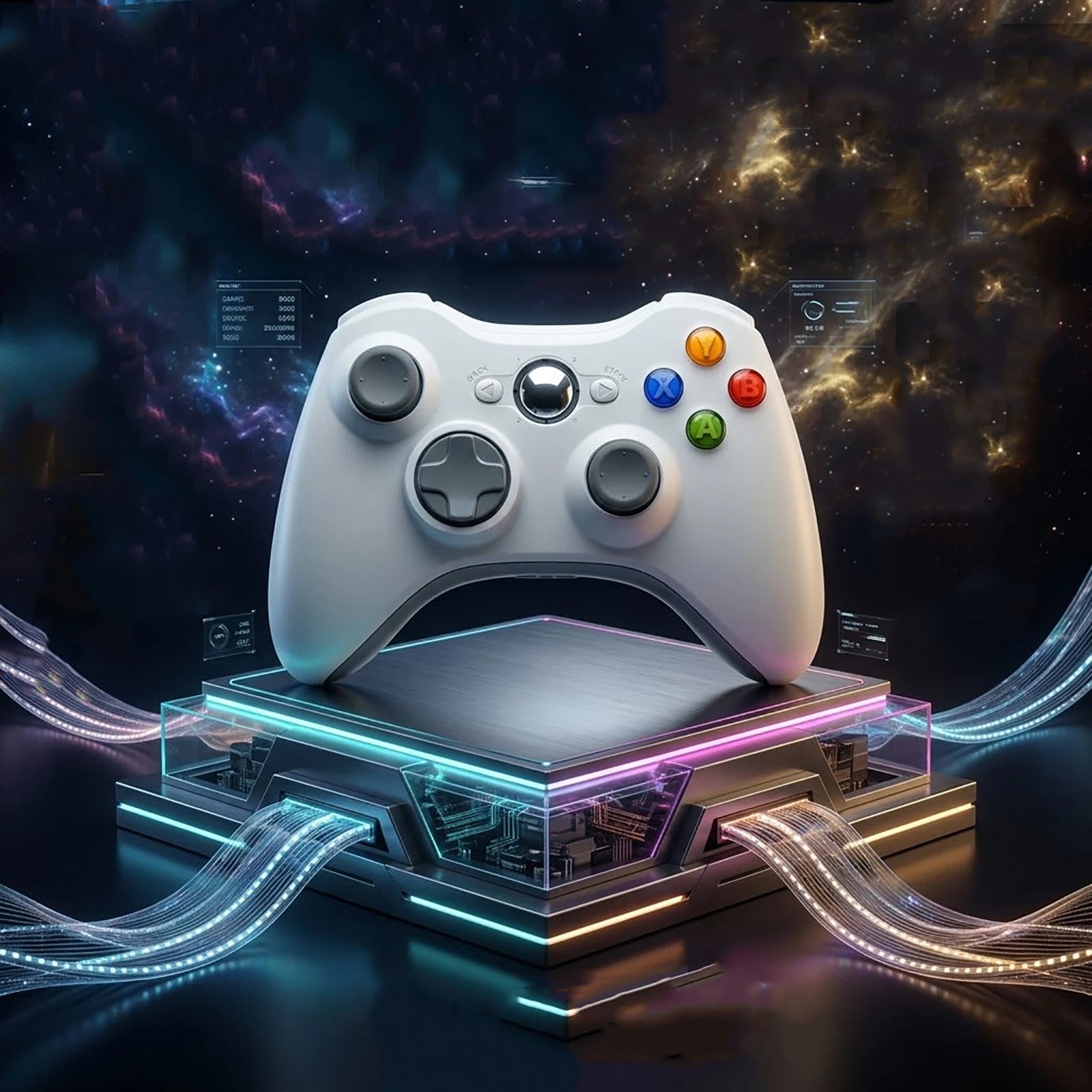 For compatible with Xbox 360 / PC Console Games New Wireless Controller — Plug-and-Play, Multifunctional Arcade Gamepad