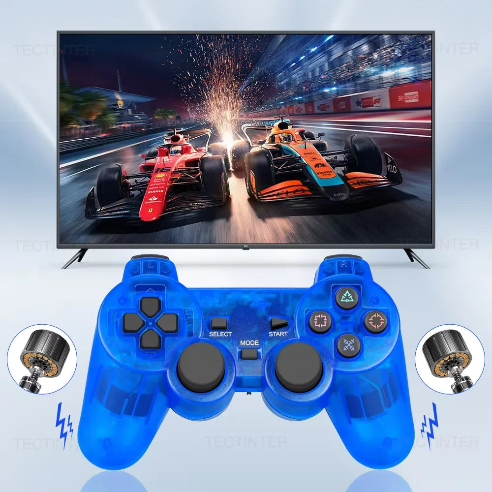Wireless Gamepad for Sony PS2/PS1 Game Controller for Playstation 2 Console Joystick USB PC Controle with Double Vibration Shock