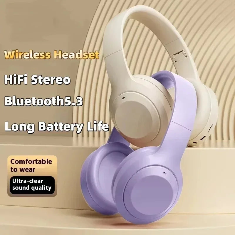 Original M5 Over Ear Wireless Headset HIFI Stereo Bluetooth5.3 Headphones Sports Gaming Earphones Support TF/AUX noise reduction