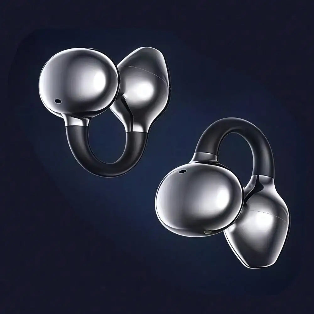 Open Ear Bluetooth Headset Clip On Wireless Long Life Sports Cycling Music Earphones Gaming Earbuds With Mic