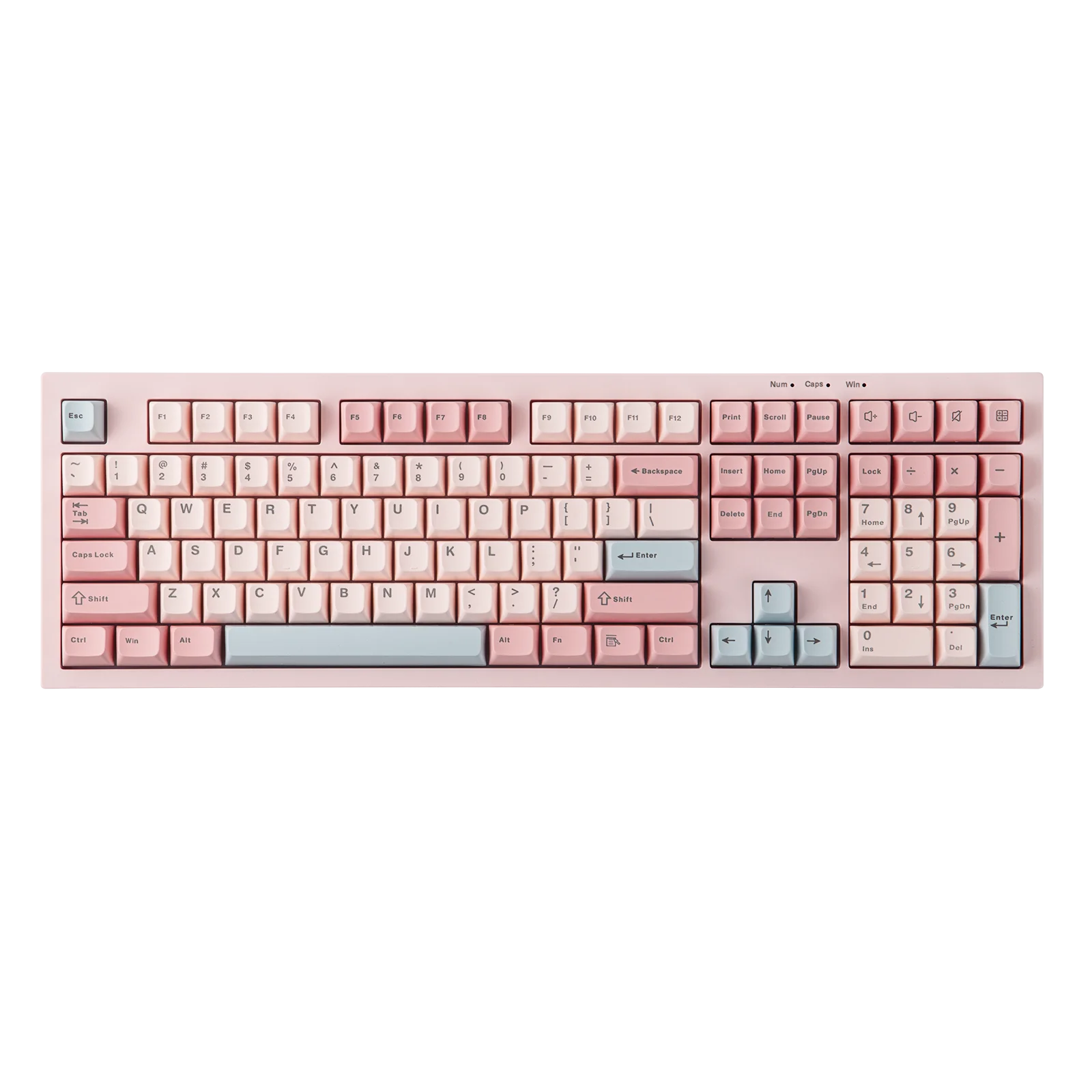 AULA S102 Wired Keyboard Silent Membrane Switch 100% Full Size RGB Backlit Cream Silicone Structure with Numpad for PCLaptop