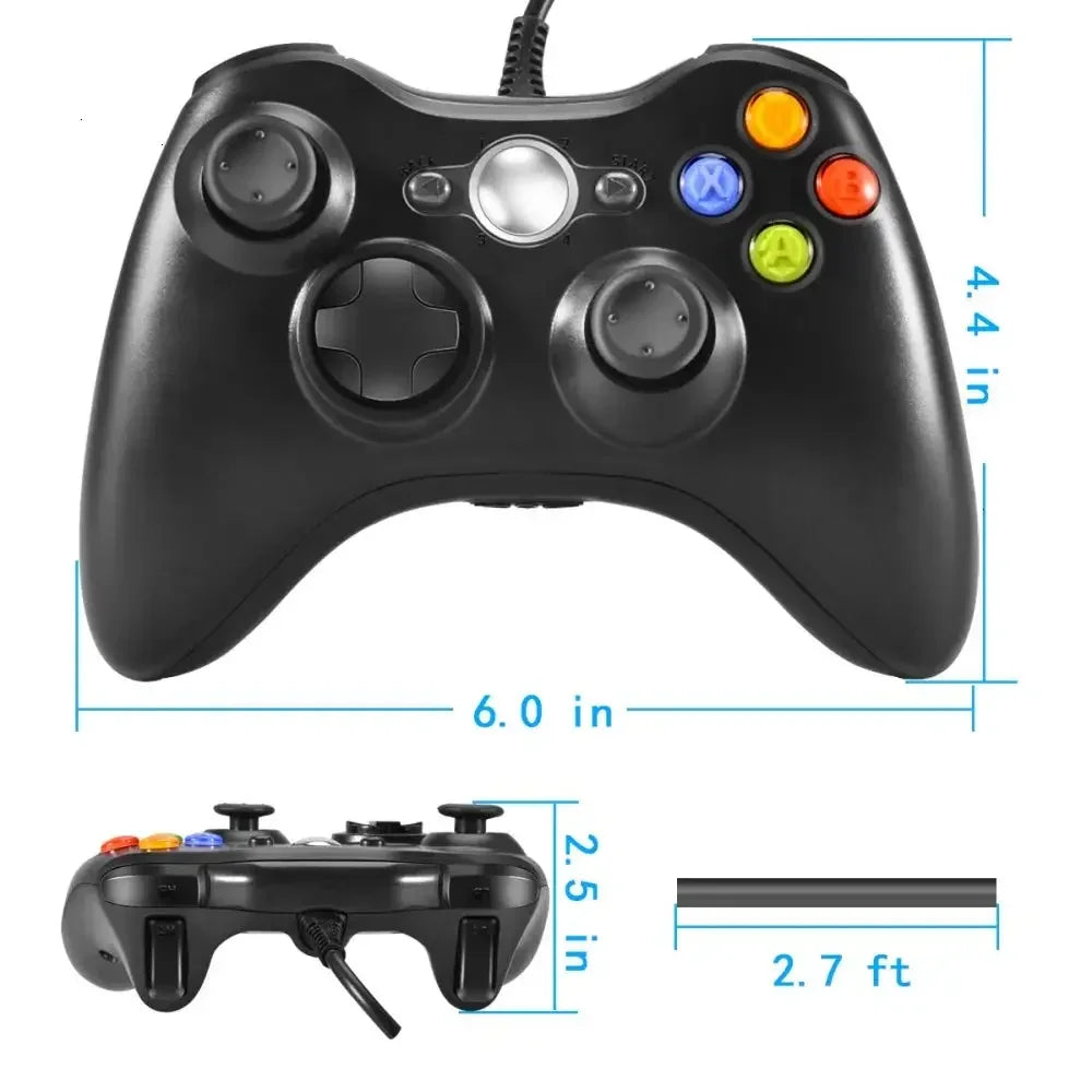 Gamepad for Xbox 360 Controller Wired Joystick Joy Pad USB Game Pad Controller for Xbox 360 Console and PC