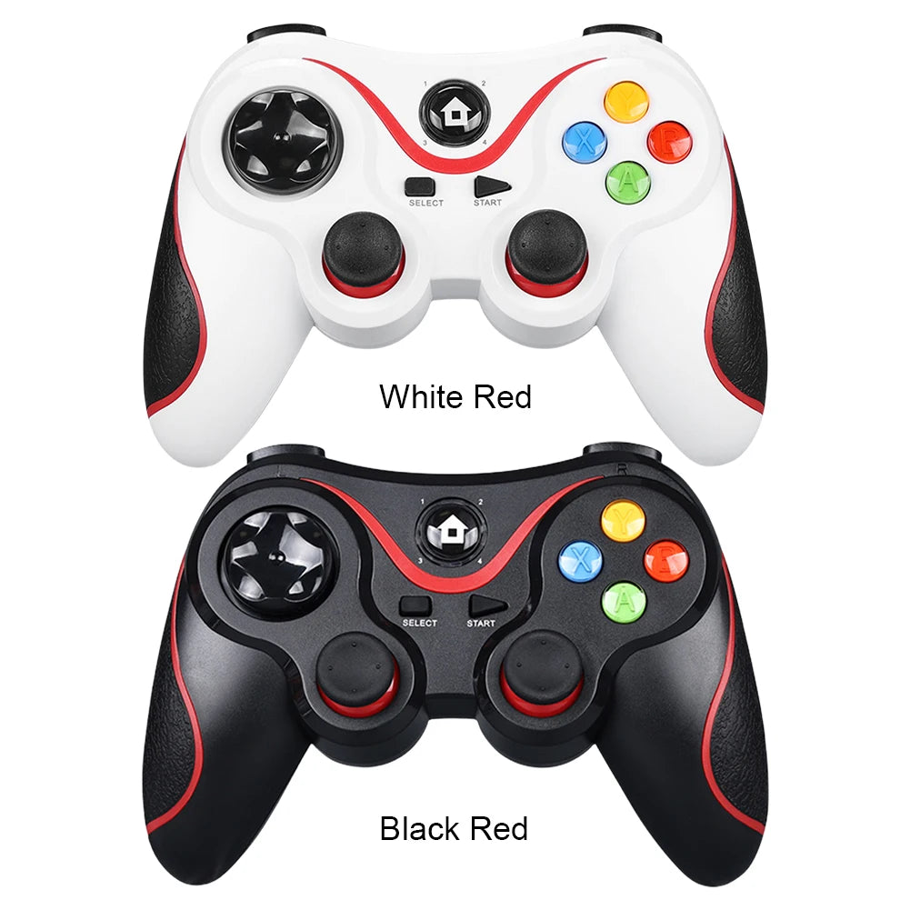 V8 2.4G Wireless Game Controller Gaming Controller BT Wireless Gamepad Dual Vibration for Android/iOS/PC/PS3/Switch/Mobile Phone