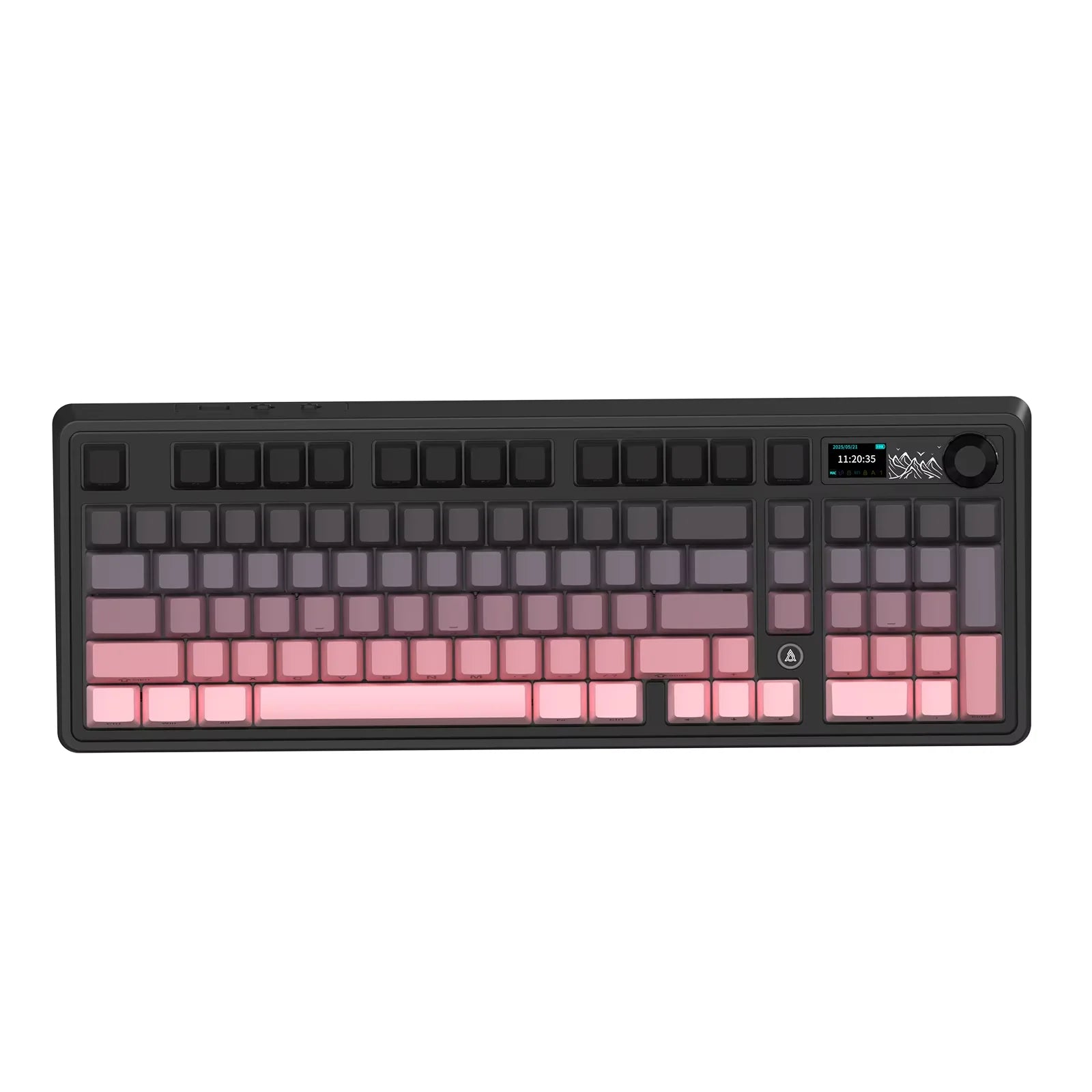 AJAZZ AK980 V2 98% Hot-Swap Gasket Structure Wired/BT5.1/2.4G Wireless Mechanical Keyboard with 1.14 inch TFT Color Screen