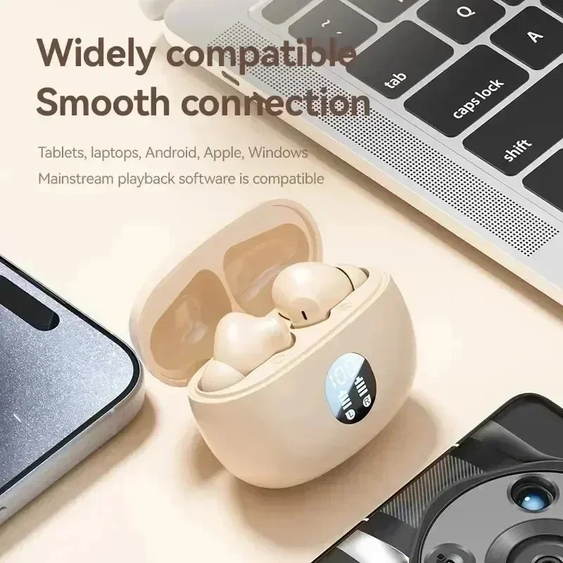 TWS Wireless Headphones Game Bluetooth Headphones with Microphone Noise Reduction High Fidelity Bass Earphones for phones