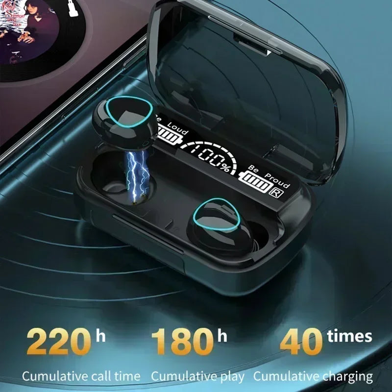Headphones Bluetooth Wireless Earpods Sports Stereo Noise Canceling Headphone Microphone Speaker Caixa De Som Gamer