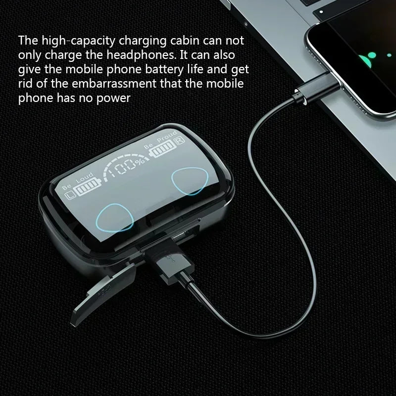 Headphones Bluetooth Wireless Earpods Sports Stereo Noise Canceling Headphone Microphone Speaker Caixa De Som Gamer