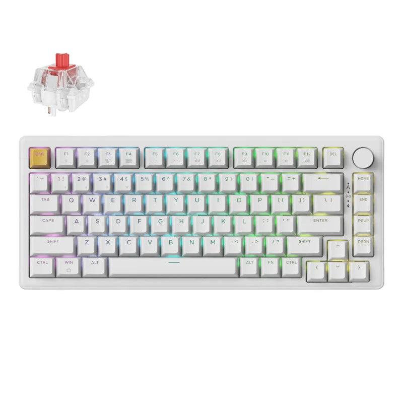 Keychron J2 QMK Wireless Mechanical Keyboard RGB Backlight with Keychron Super mechanical switch
