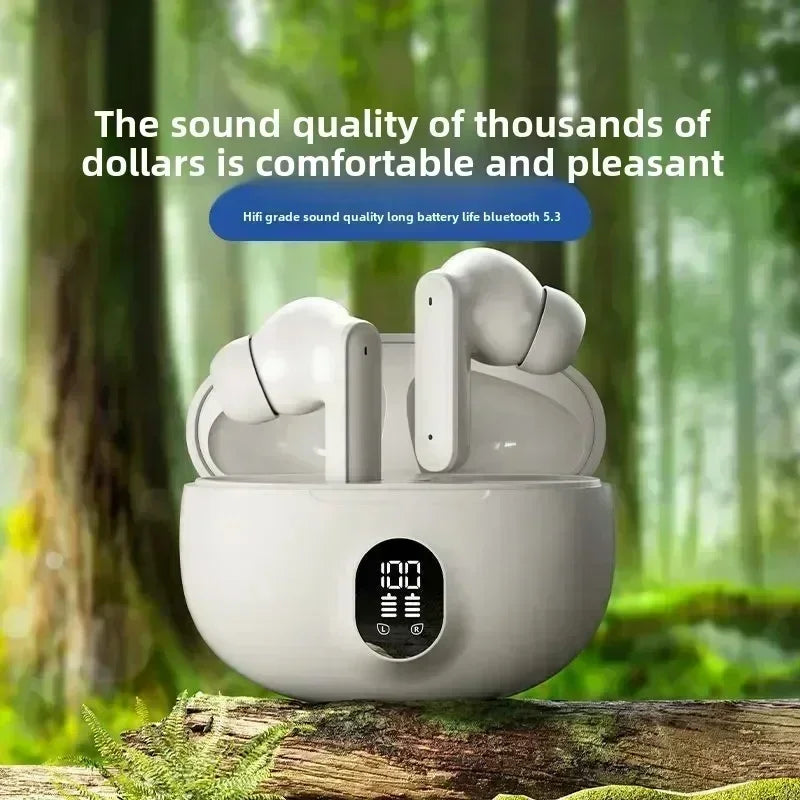 TWS Wireless Headphones Game Bluetooth Headphones with Microphone Noise Reduction High Fidelity Bass Earphones for phones
