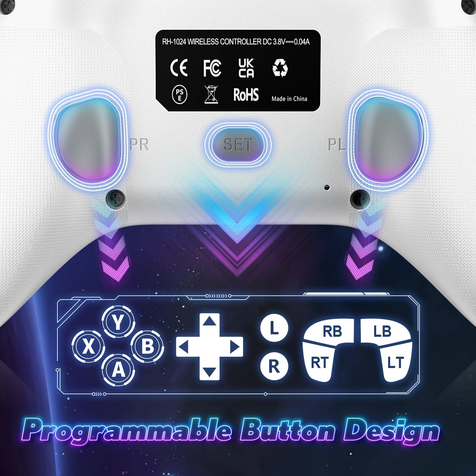 2.4G Wireless Controller For Xbox One/xbox Series X/S/PC With 650mah Battery gamepad Multi-Function Joystick Controller
