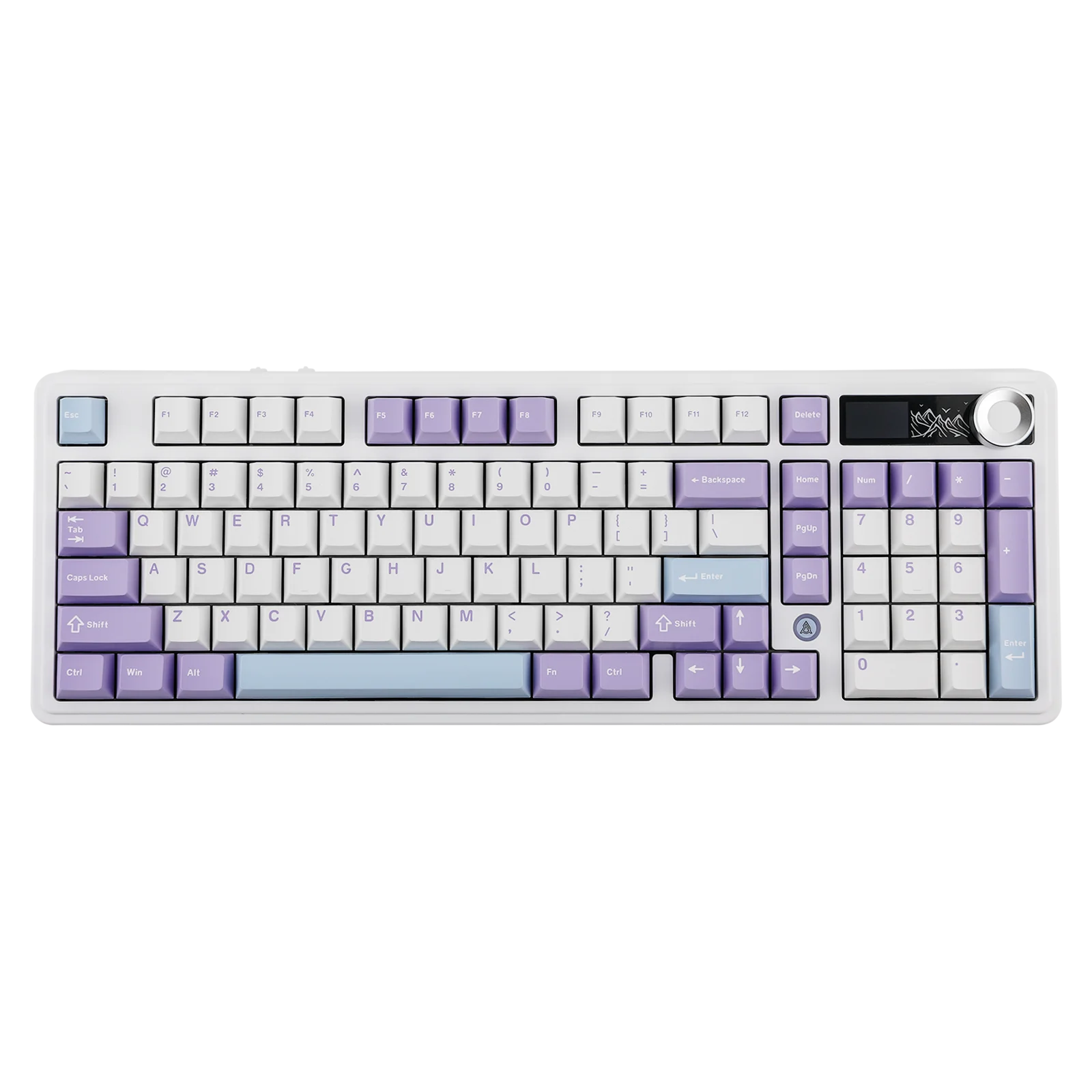 AJAZZ AK980 V2 98% Hot-Swap Gasket Structure Wired/BT5.1/2.4G Wireless Mechanical Keyboard with 1.14 inch TFT Color Screen