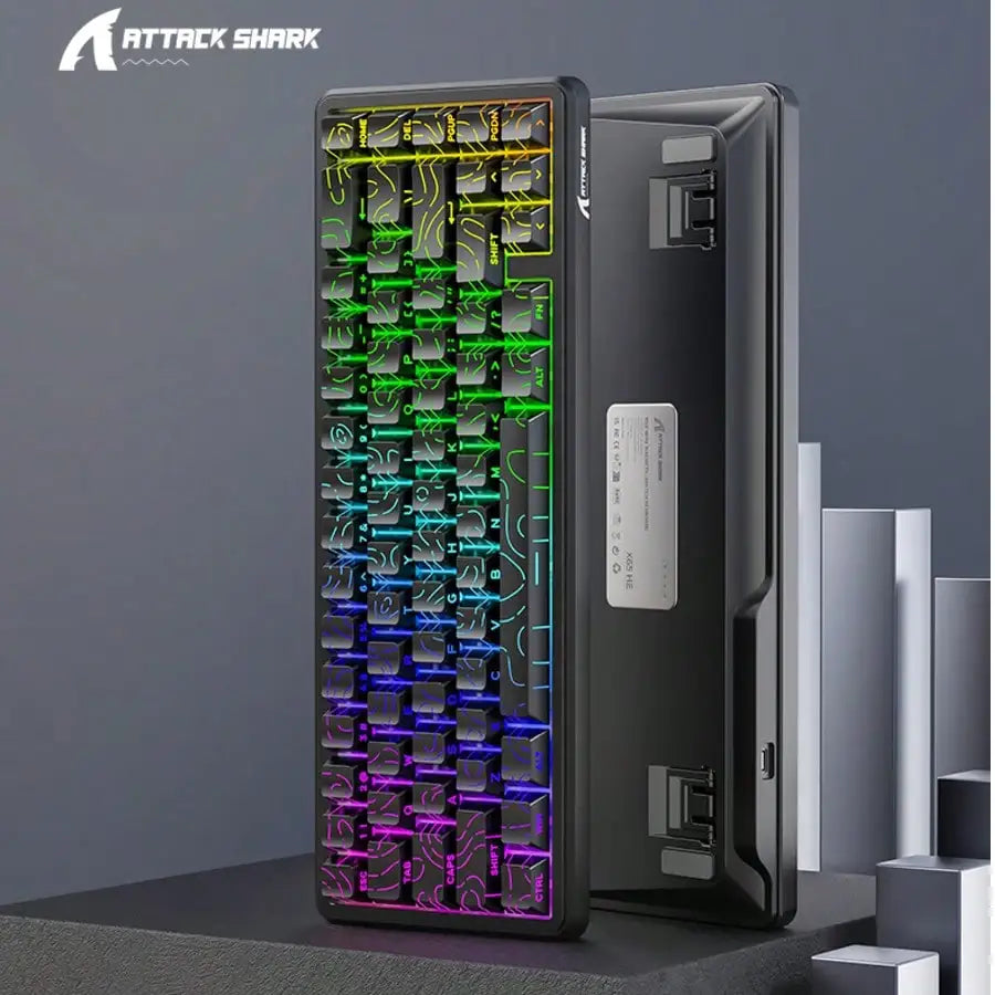 X65HE magnetic axis mechanical keyboard contour side engraved wired RGB low latency 8K polling rate magnetic axis