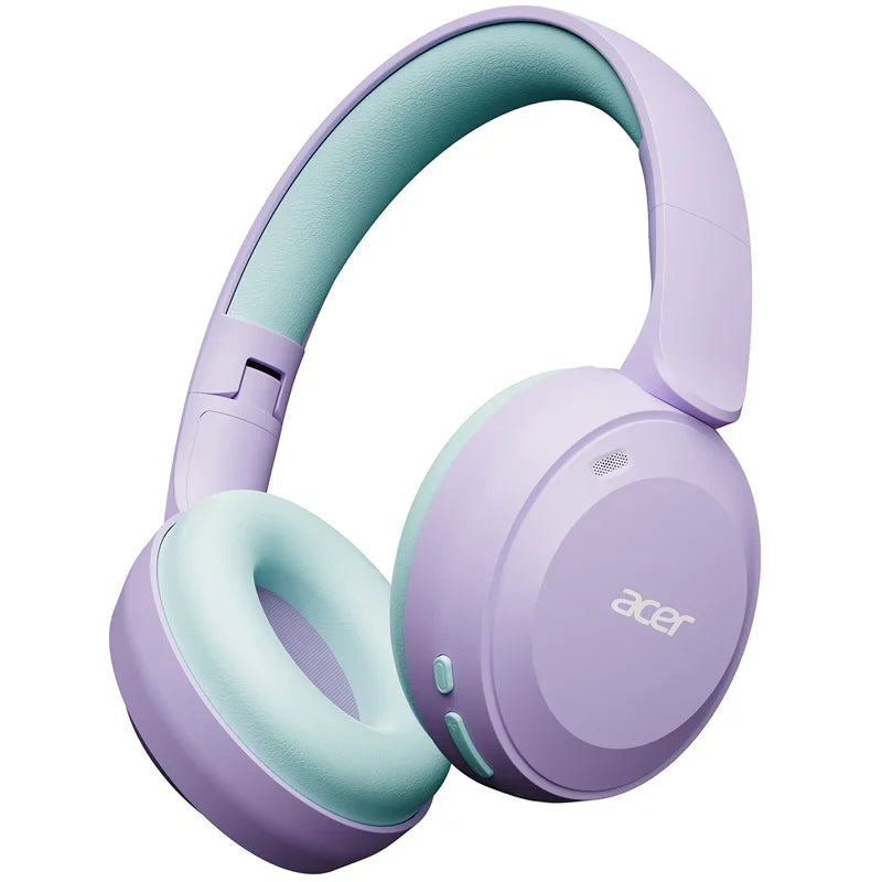 Acer Kids Bluetooth 6.0 Headphones 85/94dB Volume Limited Lightweight Over-Ear Wireless Headphones with Built-in Mic for Kids
