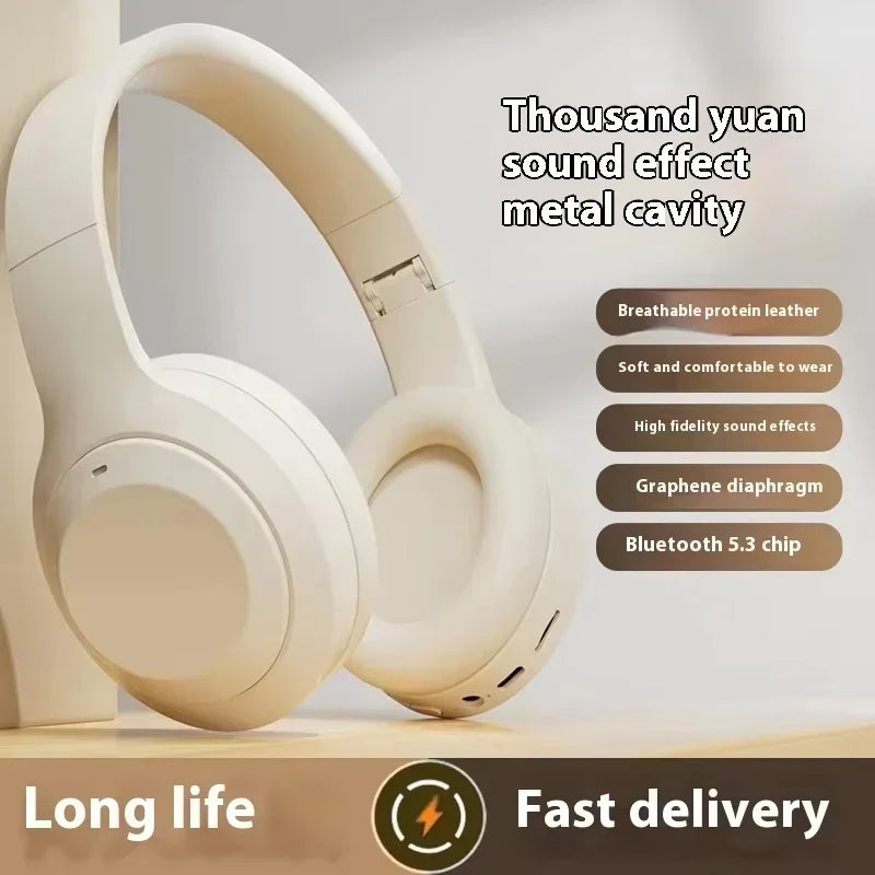Original M5 Over Ear Wireless Headset HIFI Stereo Bluetooth5.3 Headphones Sports Gaming Earphones Support TF/AUX noise reduction