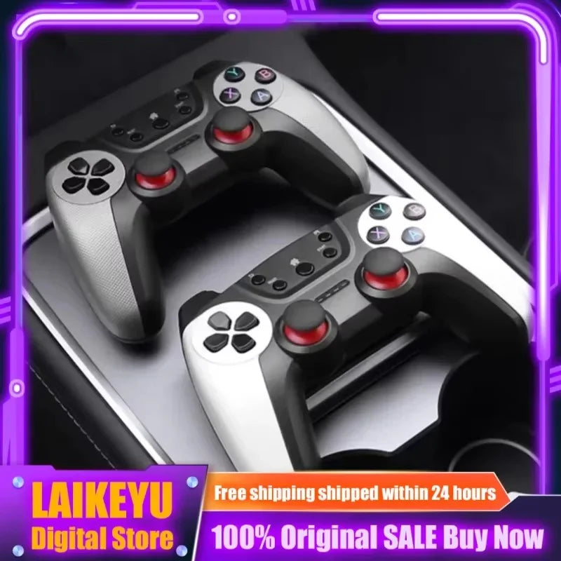 2025 New Wireless Usb Game Controller For Tesla Model Y/3/X/S Double Player Online Tv Pc Ps3 Steam Compatible Gaming Accessory