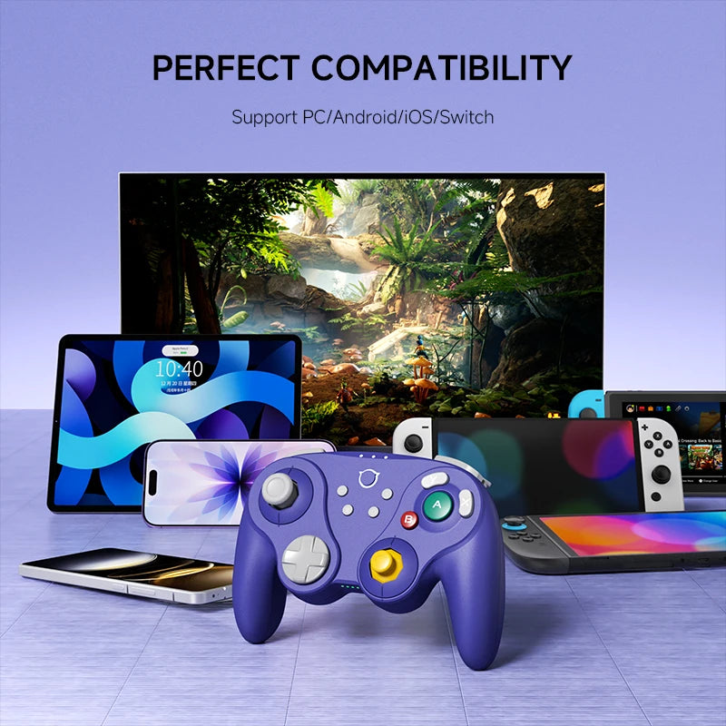 NYXI Warrior Wireless PC Joypad For Nintendo Switch Android IOS Lite Version Purple