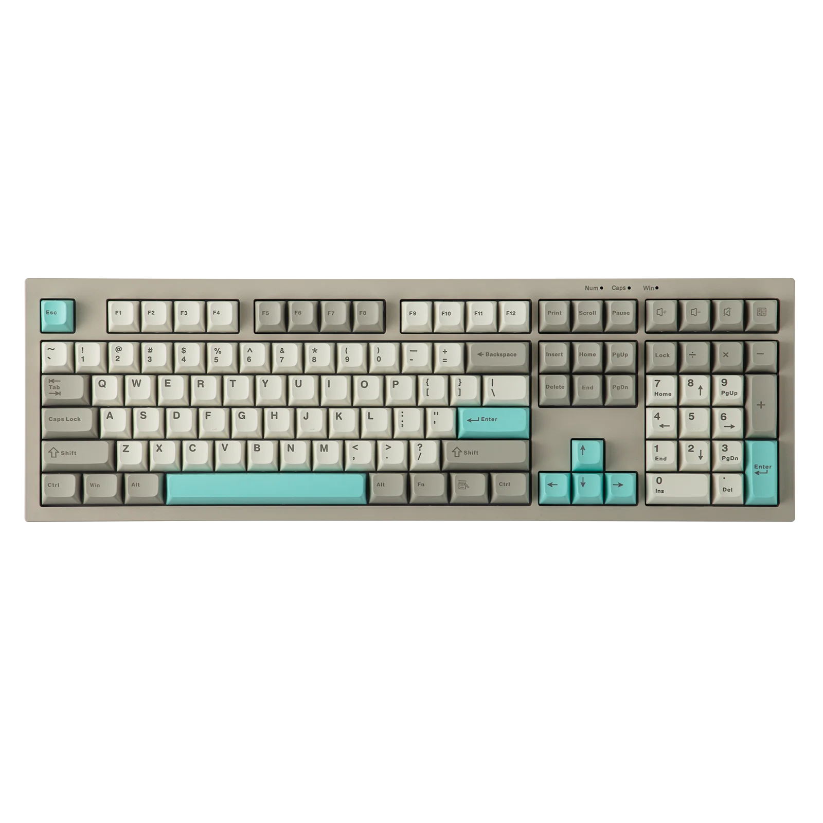 AULA S102 Wired Keyboard Silent Membrane Switch 100% Full Size RGB Backlit Cream Silicone Structure with Numpad for PCLaptop