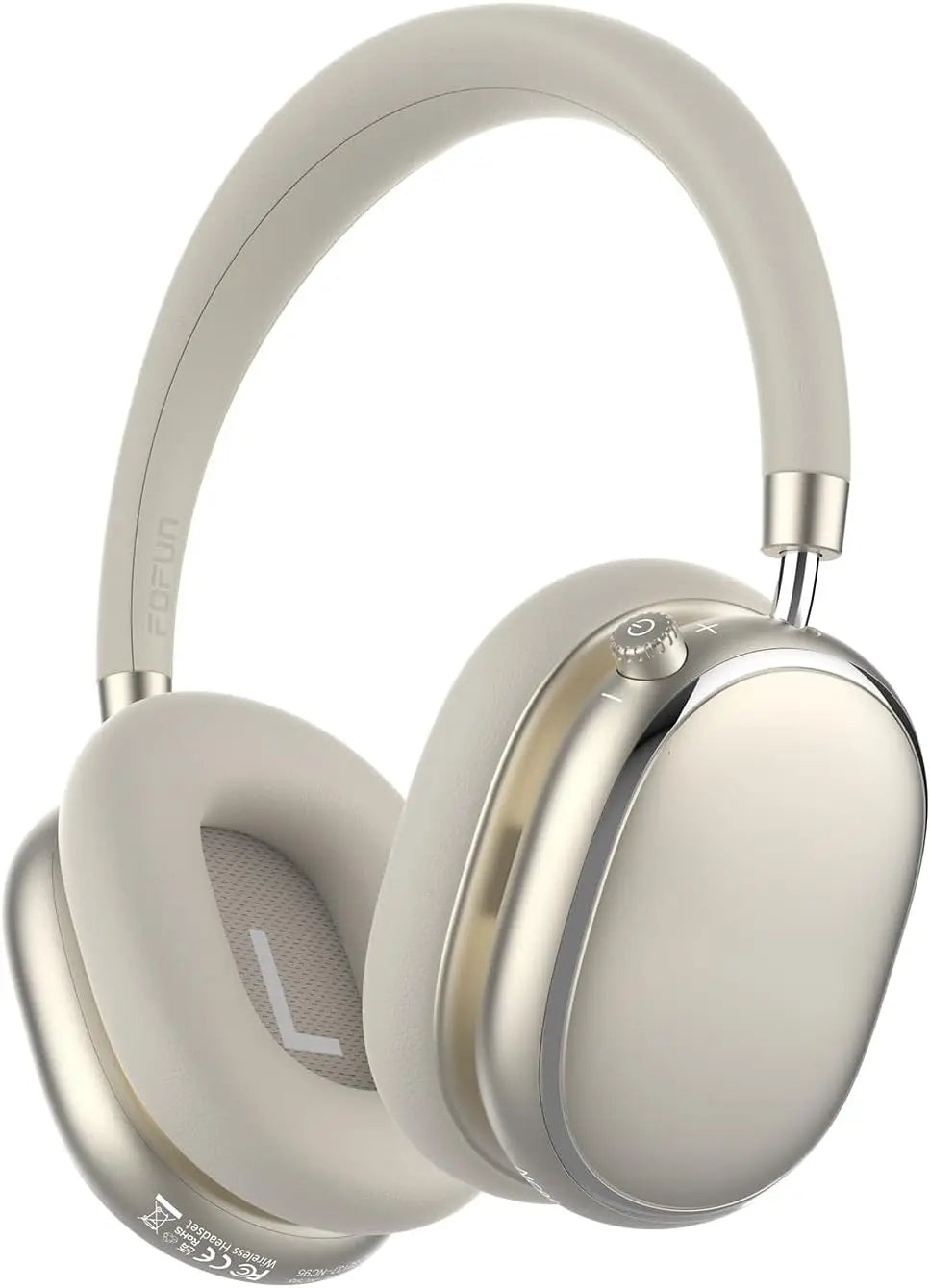 Hybrid Active Noise Cancelling Headphones with Knob Control 65H Playtime Over Ear Headphones Wireless Bluetooth 6.0 Hi-Res Audio
