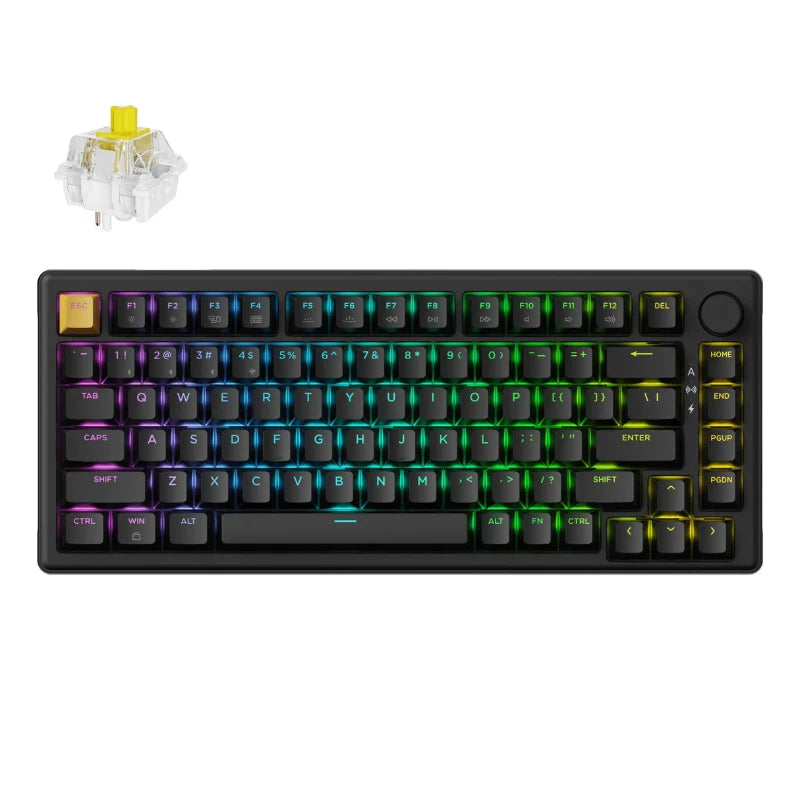 Keychron J2 QMK Wireless Mechanical Keyboard RGB Backlight with Keychron Super mechanical switch