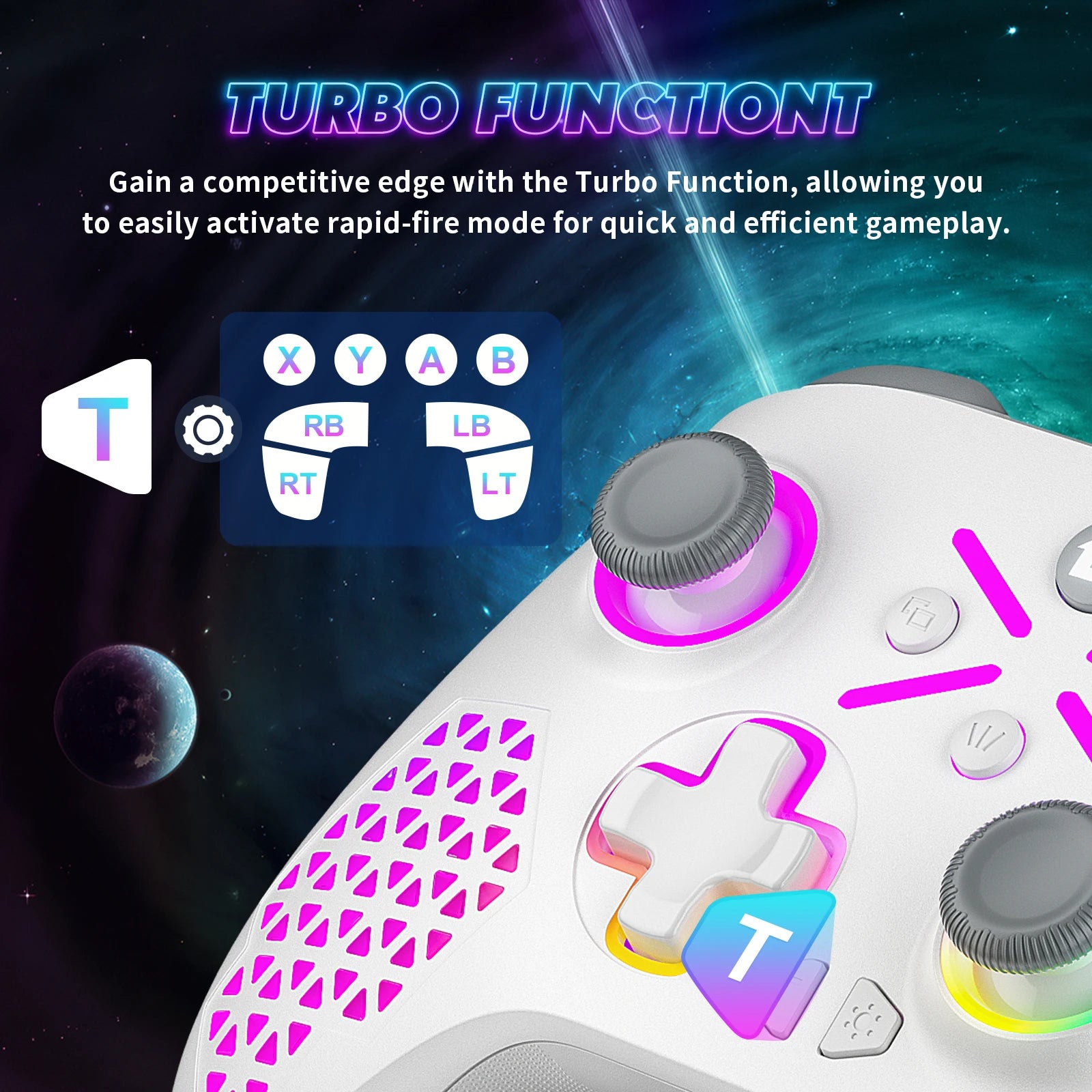 2.4G Wireless Controller For Xbox One/xbox Series X/S/PC With 650mah Battery gamepad Multi-Function Joystick Controller