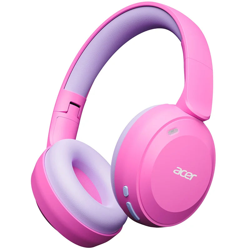 Acer Kids Bluetooth 6.0 Headphones 85/94dB Volume Limited Lightweight Over-Ear Wireless Headphones with Built-in Mic for Kids